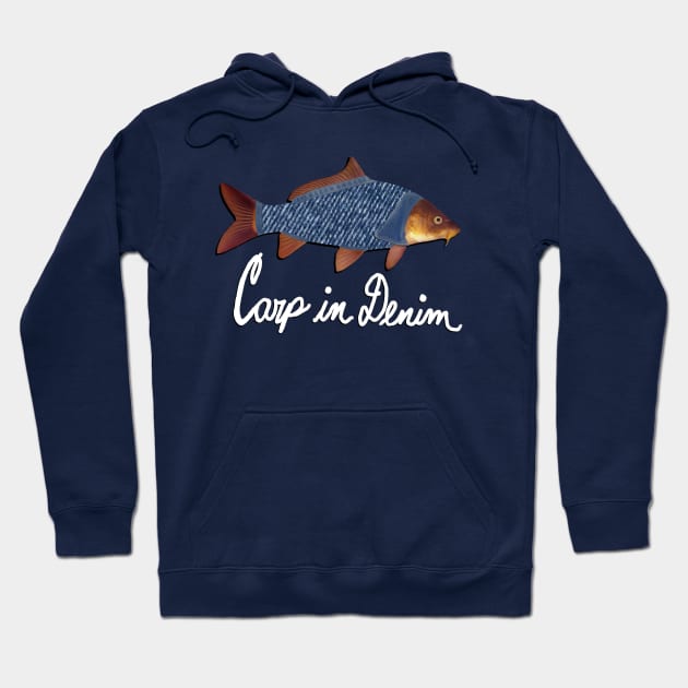 Carp in Denim Hoodie by Nonsense-PW